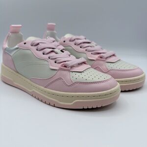 Steve Madden kids “Everlie” pink and white sneaker